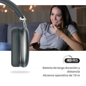 Audífonos de diadema con hasta 40 horas de batería