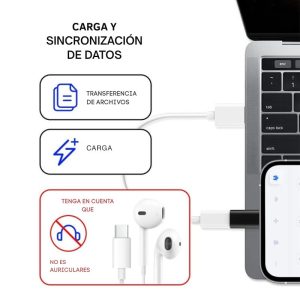 Accesorio Enkay USB-C a Lightning resistente y ligero.