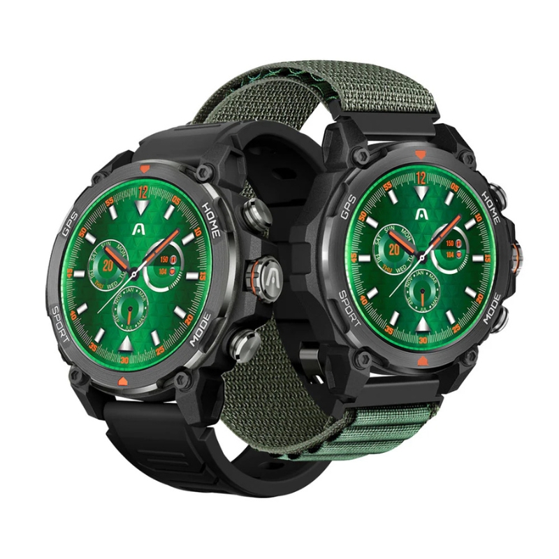 Smartwatch SkeiWatch C80 con pantalla AMOLED de 1.43 pulgadas y diseño resistente.