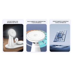 Estación de carga inalámbrica WL01 LDNIO.