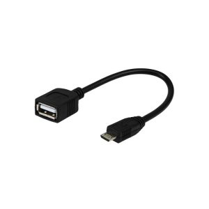 Adaptador ArgomTech Micro USB macho a USB 2.0 hembra OTG de 15 cm