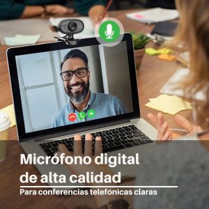 Webcam CAM20 HD 720P con micrófono integrado y clip universal para laptops y monitores.