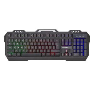 Teclado gaming ArgomTech Combat KB56 con iluminación RGB, 19 teclas anti-ghosting y cable USB trenzado.