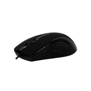 Mouse óptico con cable USB ArgomTech Maxi modelo ARG-MS-0022 con diseño ergonómico en color negro.