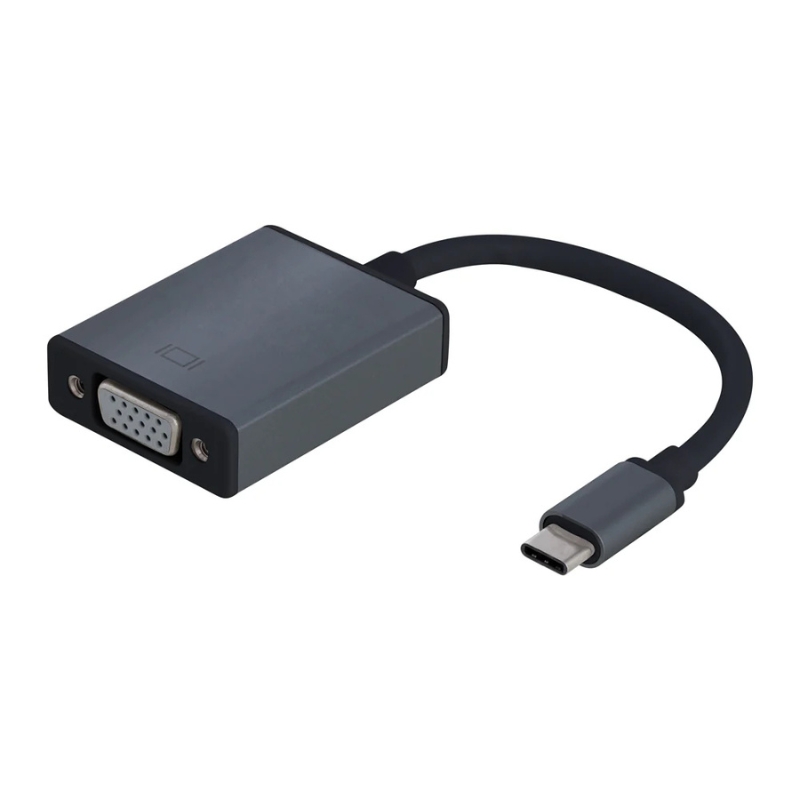 Adaptador ArgomTech de USB Type-C a VGA hembra, resolución Full HD 1080p, cable de 15 cm
