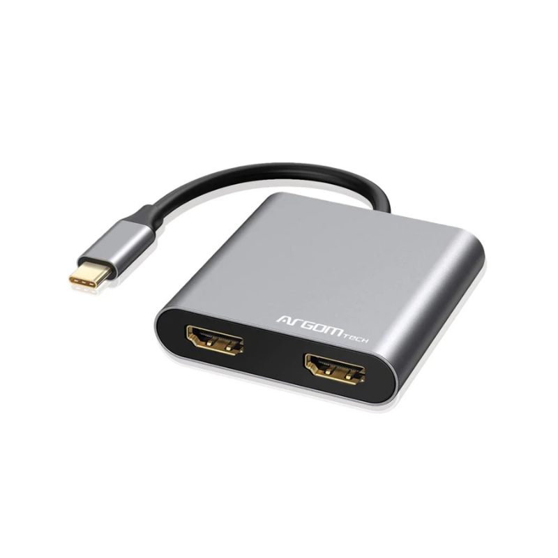 Adaptador One Axess 4 en 1 USB-C con doble HDMI 4K