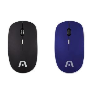 Mouse inalámbrico óptico ArgomTech MS31 con diseño moderno, 4 botones funcionales, DPI ajustable y nano receptor USB, ideal para oficina o uso personal.