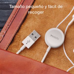 Cargador inalámbrico magnético Yesido CA161 con cable USB de 1m.