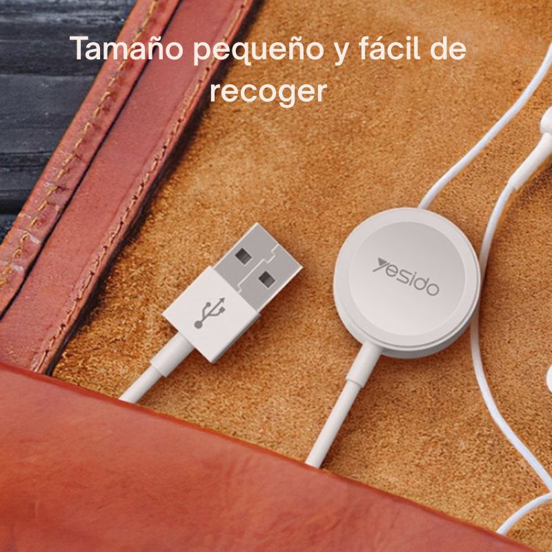 Cargador inalámbrico magnético Yesido CA161 con cable USB de 1m.