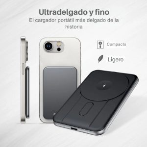 Power Bank C20 de ArgomTech con diseño compacto y carcasa ABS.