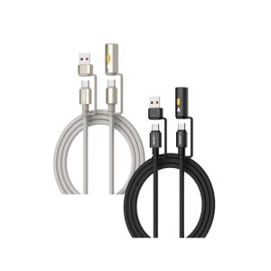 Cable LDNIO LC18 Tipo-C de 1 metro con carga rápida y diseño reforzado