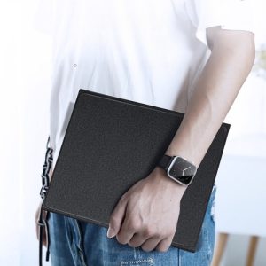 Funda DUX DUCIS TK Series para iPad 10ª generación 10.9 con teclado Bluetooth desmontable, panel táctil integrado y diseño tipo cuero color negro.