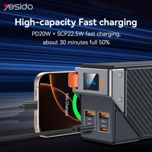 Power Bank portátil Yesido YP62 30,000mAh – vista adicional