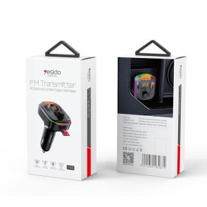 Transmisor FM Bluetooth Yesido Y45 43W con PD y QC 3.0 – detalle del producto