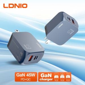 Cargador de casa LDNIO Q6C GaN 45W con carga rápida – vista adicional