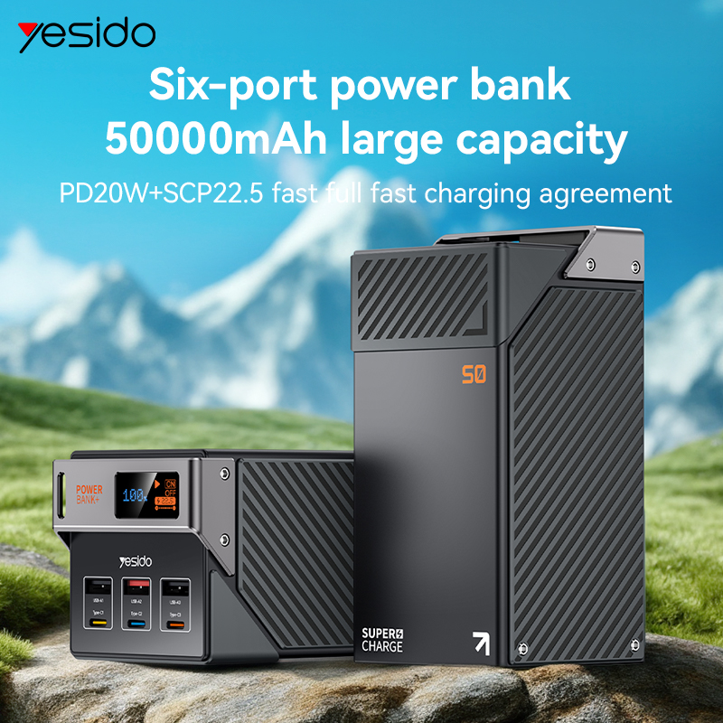 Power Bank portátil Yesido YP63 50,000mAh – vista adicional