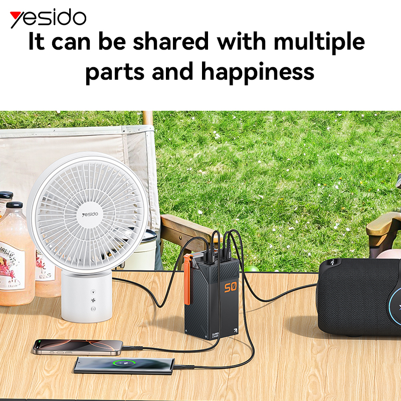 Power Bank portátil Yesido YP63 50,000mAh – características destacadas