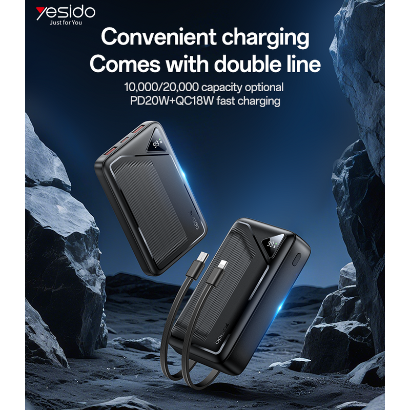 Power Bank portátil Yesido YP85 20,000mAh – características destacadas