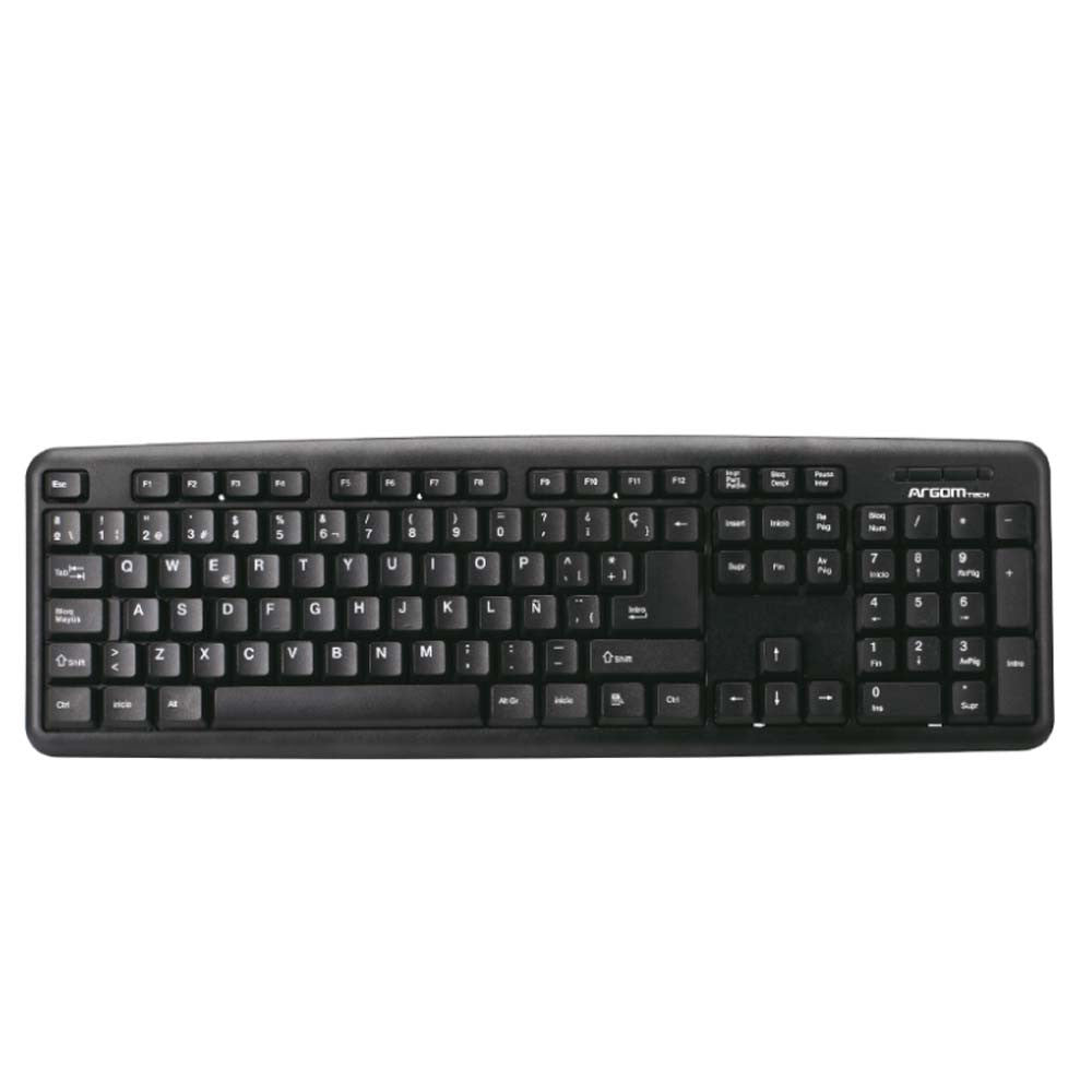 Teclado clásico USB ArgomTech en español: vista principal