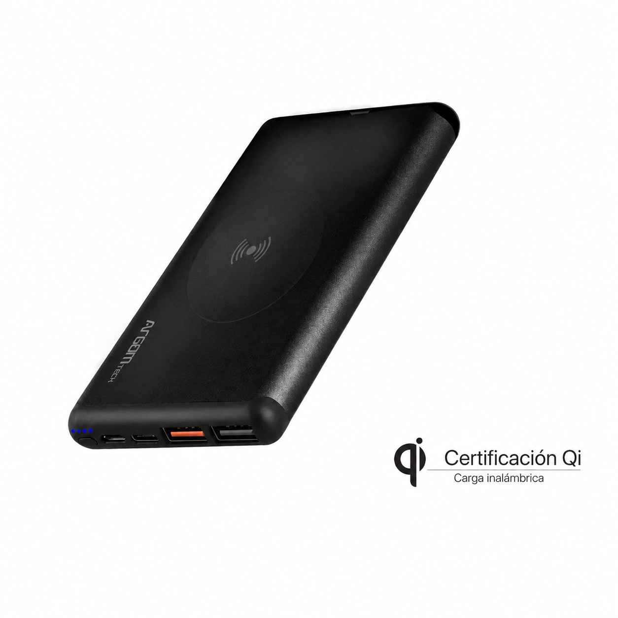 Power bank ArgomTech S12W de 12000 mAh: Certificaci&oacute;n Qi