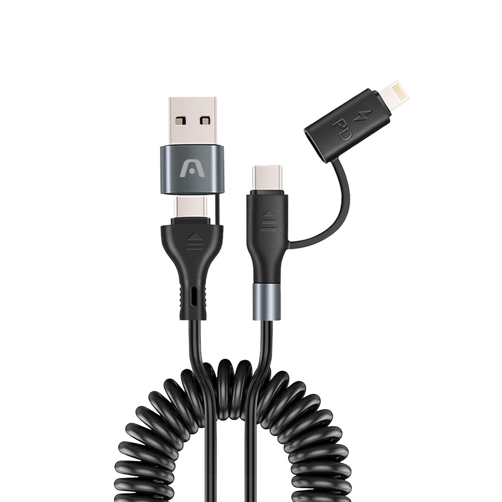 Cable ArgomTech Dura Coil 4 en 1 de 1,5 m: vista principal