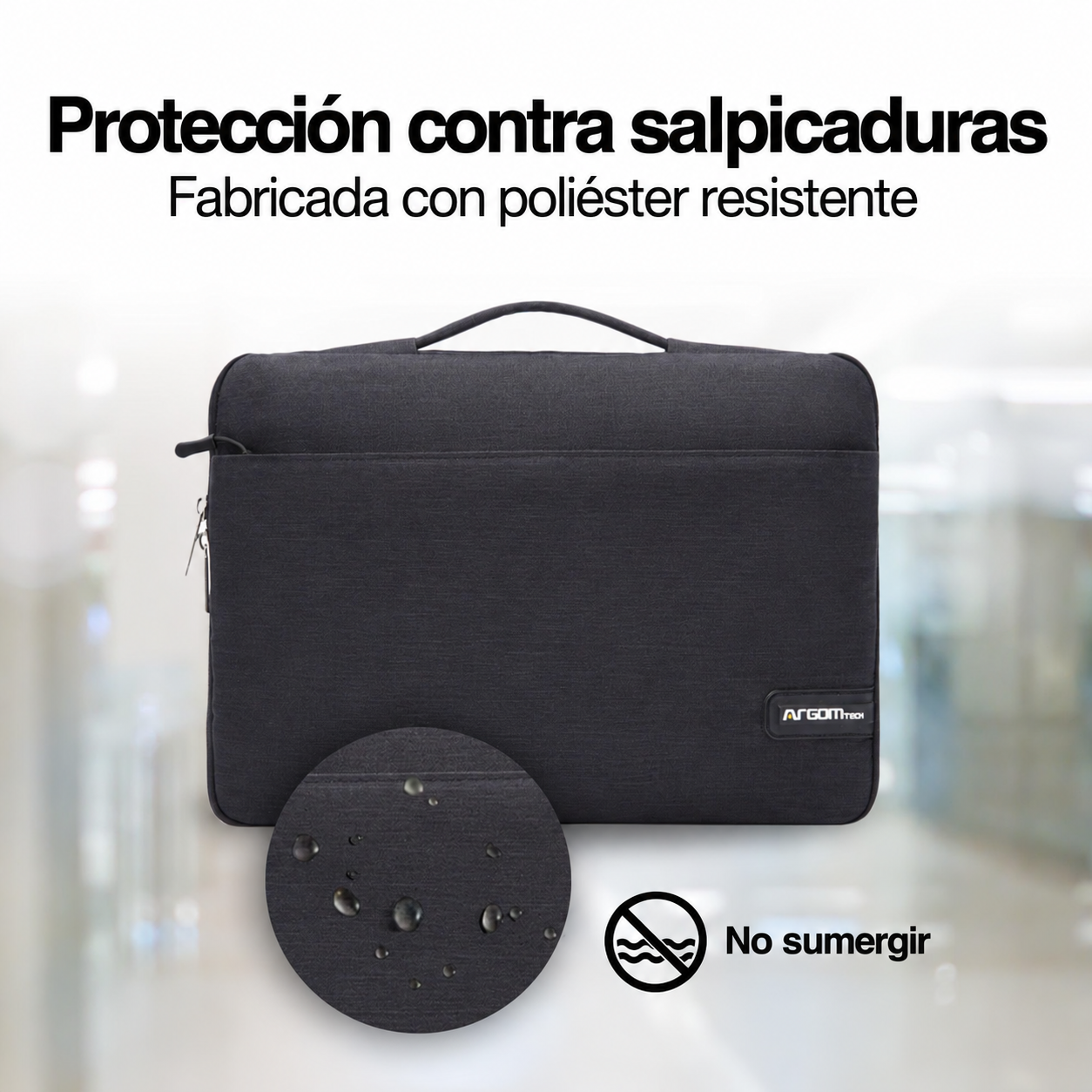 Funda ArgomTech Urban para laptop de 15,6 pulgadas: Protecci&oacute;n contra salpicaduras
