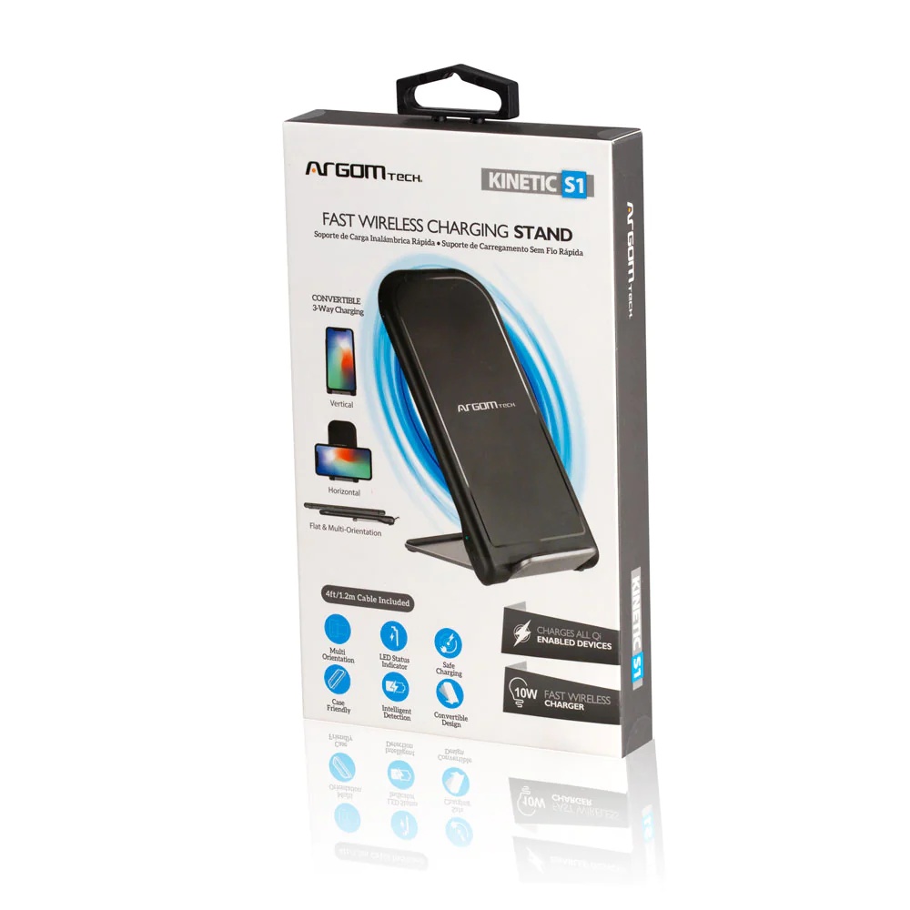 Cargador inal&aacute;mbrico ArgomTech Kinetic S1 de 10 W &mdash; SKU OTTOS 36150