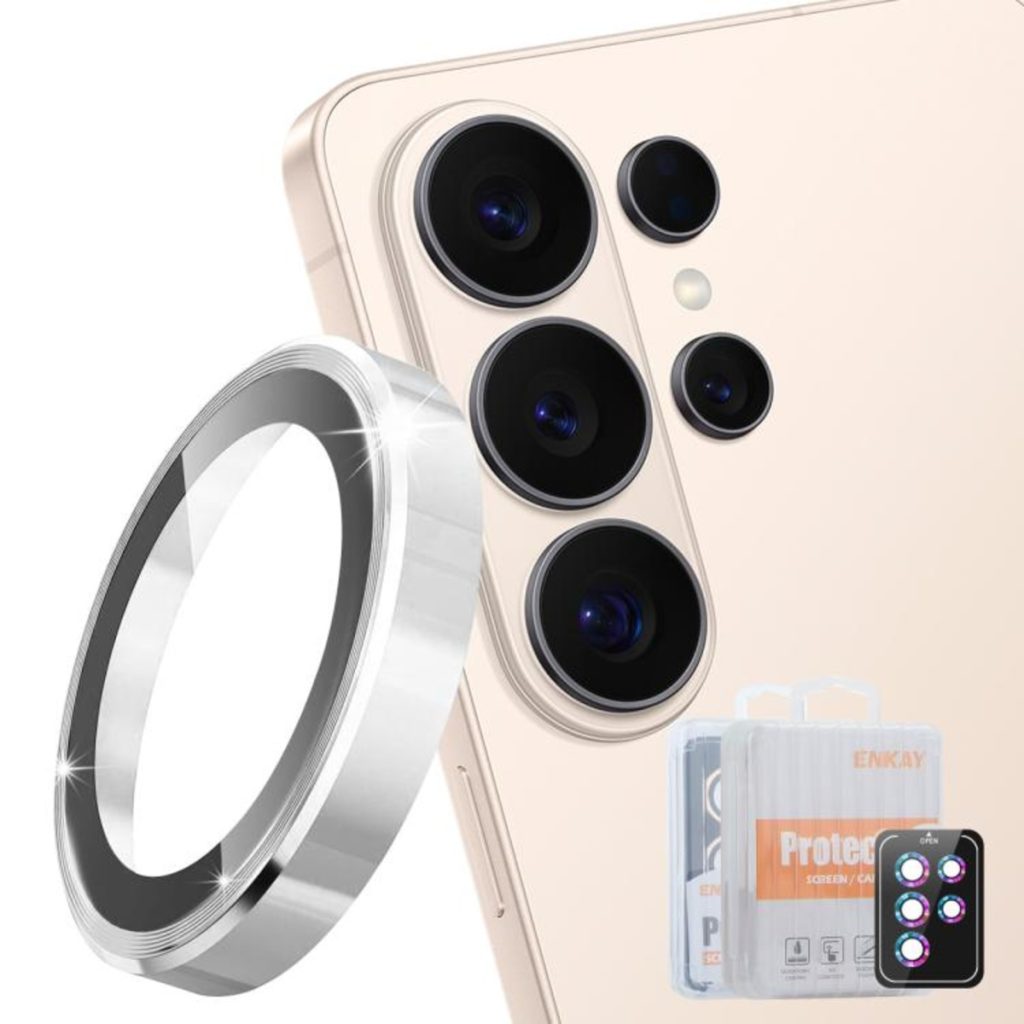 Protector de cámara Enkay S26 Ultra plateado