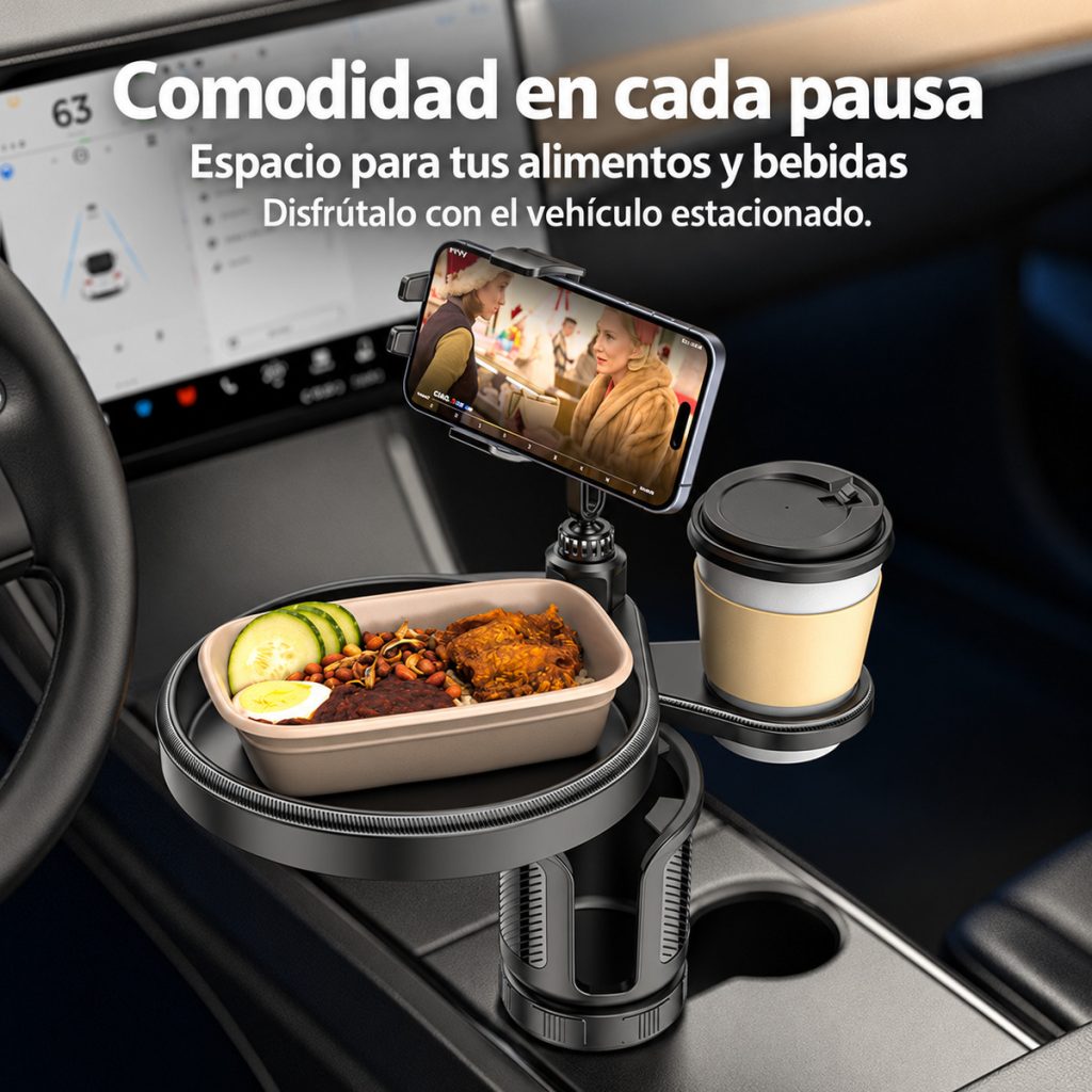 Yesido C274 con bandeja para alimentos, bebida y soporte para celular